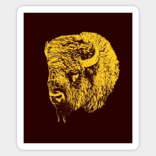 Bison head Sticker